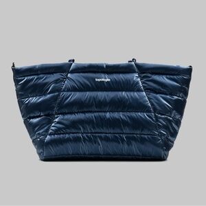Topologie Navy Quilted Tote Bag